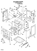CHASSIS PARTS Diagram and Parts List for TES356RD1  Estate Range