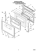 DOOR PARTS, OPTIONAL PARTS Diagram and Parts List for TGS325MQ3  Estate Range