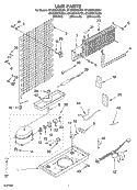 UNIT Diagram and Parts List for ET4WSKYKT01  Whirlpool Refrigerator
