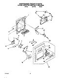 DISPENSER FRONT Diagram and Parts List for GD5SHGXKB01  Whirlpool Refrigerator