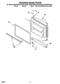 FREEZER DOOR PARTS Diagram and Parts List for GR2SHTXMB00  Whirlpool Refrigerator