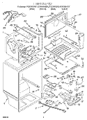 LINER Diagram and Parts List for GT22DMXGT01  Whirlpool Refrigerator