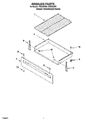 BROILER PARTS Diagram and Parts List for TGS325MQ3  Estate Range