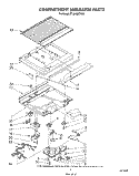 COMPARTMENT SEPARATOR Diagram and Parts List for ET18HMXTN01  Whirlpool Refrigerator