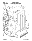 CABINET Diagram and Parts List for ED25PWXXN00  Whirlpool Refrigerator