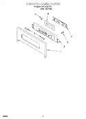CONTROL PANEL, LITERATURE Diagram and Parts List for KEBS208DSS6  KitchenAid Wall Oven