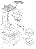 SHELF PARTS, OPTIONAL PARTS Diagram and Parts List for ET8LFKXKQ03  Whirlpool Refrigerator