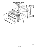 FREEZER DOOR Diagram and Parts List for ET18AKXSW01  Whirlpool Refrigerator