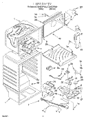 LINER Diagram and Parts List for ET20GKXFN00  Whirlpool Refrigerator