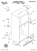 CABINET, LITERATURE Diagram and Parts List for ET1NHMXKT02  Whirlpool Refrigerator