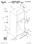 CABINET, LITERATURE Diagram and Parts List for ET8WTKXKT00  Whirlpool Refrigerator