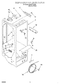REFRIGERATOR LINER Diagram and Parts List for GD22SFXHS02  Whirlpool Refrigerator