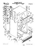 CABINET Diagram and Parts List for ET20RKXYW00  Whirlpool Refrigerator