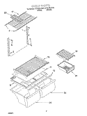 SHELF, OPTIONAL Diagram and Parts List for ET21NKXJW01  Whirlpool Refrigerator