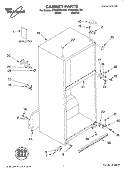 CABINET PARTS Diagram and Parts List for ET8GHMXLQ01  Whirlpool Refrigerator