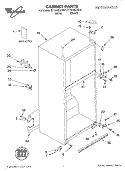 CABINET, LITERATURE Diagram and Parts List for ET18GMXHT01  Whirlpool Refrigerator