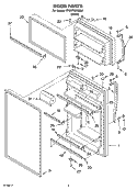 DOOR PARTS Diagram and Parts List for ET8WTEXMQ02  Whirlpool Refrigerator