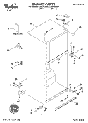 CABINET, LITERATURE Diagram and Parts List for ET2AHTXLT00  Whirlpool Refrigerator