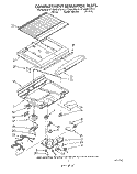COMPARTMENT SEPARATOR Diagram and Parts List for ET18GKXWG10  Whirlpool Refrigerator