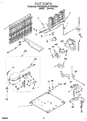 UNIT, LIT/OPTIONAL Diagram and Parts List for ET18TKXDN05  Whirlpool Refrigerator