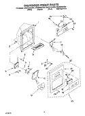 DISPENSER FRONT PARTS Diagram and Parts List for GS2SHAXKS02  Whirlpool Refrigerator