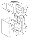 DOOR PARTS Diagram and Parts List for ET8GHMXLQ05  Whirlpool Refrigerator