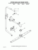 Part Location Diagram of WPW10327455 Whirlpool Dishwasher Upper Spray Arm