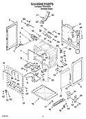 CHASSIS PARTS Diagram and Parts List for TES356RD0  Estate Range