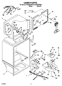 LINER PARTS Diagram and Parts List for ET8WTEXMQ01  Whirlpool Refrigerator