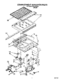 COMPARTMENT SEPARATOR Diagram and Parts List for ET25DKXXW01  Whirlpool Refrigerator
