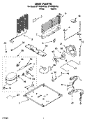UNIT PARTS Diagram and Parts List for ET1RHMXKT05  Whirlpool Refrigerator