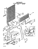 UNIT Diagram and Parts List for ET18HMXWN00  Whirlpool Refrigerator