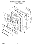 REFRIGERATOR DOOR, LIT/OPTIONAL Diagram and Parts List for ET20NKXAN02  Whirlpool Refrigerator