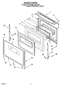 DOOR PARTS Diagram and Parts List for TES355MQ1  Estate Range