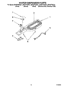 WATER DISPENSER PARTS, OPTIONAL PARTS Diagram and Parts List for GR2SHTXMB01  Whirlpool Refrigerator