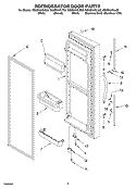 REFRIGERATOR DOOR Diagram and Parts List for GS6SHAXLS02  Whirlpool Refrigerator