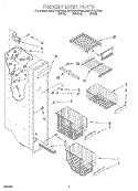 FREEZER LINER Diagram and Parts List for GD27DQXFB00  Whirlpool Refrigerator