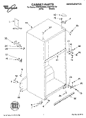 CABINET, LITERATURE Diagram and Parts List for ET8MTKXKQ02  Whirlpool Refrigerator