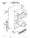 CABINET Diagram and Parts List for ET20RKXYW10  Whirlpool Refrigerator