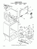 LINER PARTS Diagram and Parts List for ET1CHMXKT03  Whirlpool Refrigerator