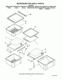 REFRIGERATOR SHELF PARTS Diagram and Parts List for GS6NHAXVA02  Whirlpool Refrigerator