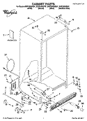 CABINET PARTS Diagram and Parts List for GC5THEXNB01  Whirlpool Refrigerator