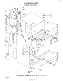 CABINET Diagram and Parts List for ET18SCXMWR1  Whirlpool Refrigerator