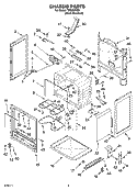 CHASSIS PARTS Diagram and Parts List for TES356MS1  Estate Range