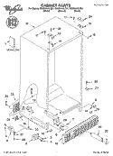 CABINET, LITERATURE Diagram and Parts List for GD25SHAXLT01  Whirlpool Refrigerator