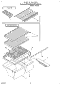 SHELF, LIT/OPTIONAL Diagram and Parts List for ET18JKXDN03  Whirlpool Refrigerator
