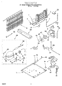 UNIT Diagram and Parts List for ET22DMXFW00  Whirlpool Refrigerator