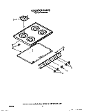 Part Location Diagram of 4320569 Whirlpool GRATE-BRNR
