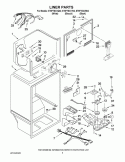 LINER PARTS Diagram and Parts List for ET8FTEXVB02  Whirlpool Refrigerator
