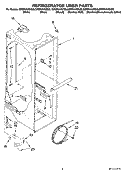 REFRIGERATOR LINER PARTS Diagram and Parts List for GD5NVAXSL00  Whirlpool Refrigerator